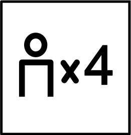 Maximálně pro 4 osoby